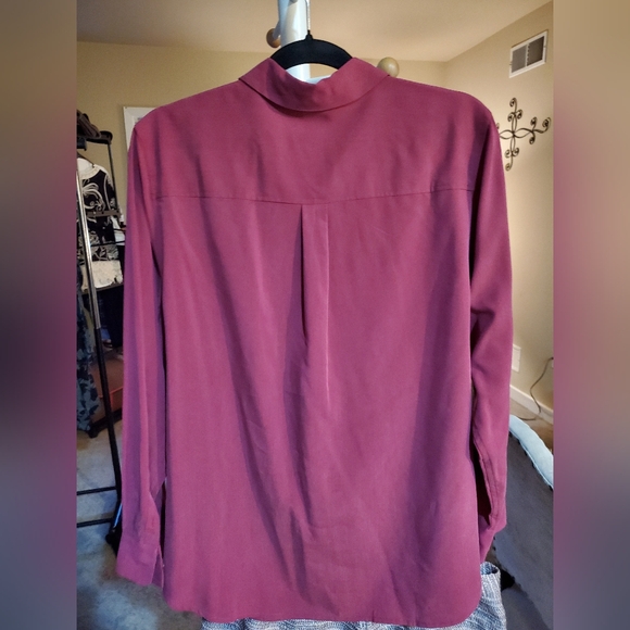 Chico's Burgundy Blouse - Picture 4 of 5